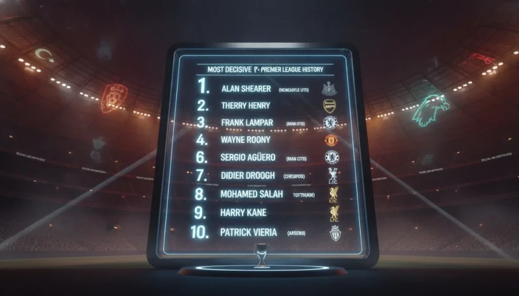 Premier Lig’de Maç Kazandıran En Verimli 10 Yıldız Belirlendi